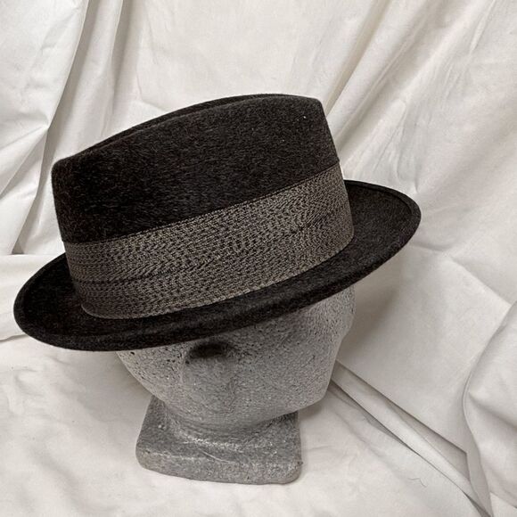 Town Club Fedora Mens Fashion Hat Vintage VTG Ackerman Clothes Denver Size 7 1/8 - Picture 4 of 10